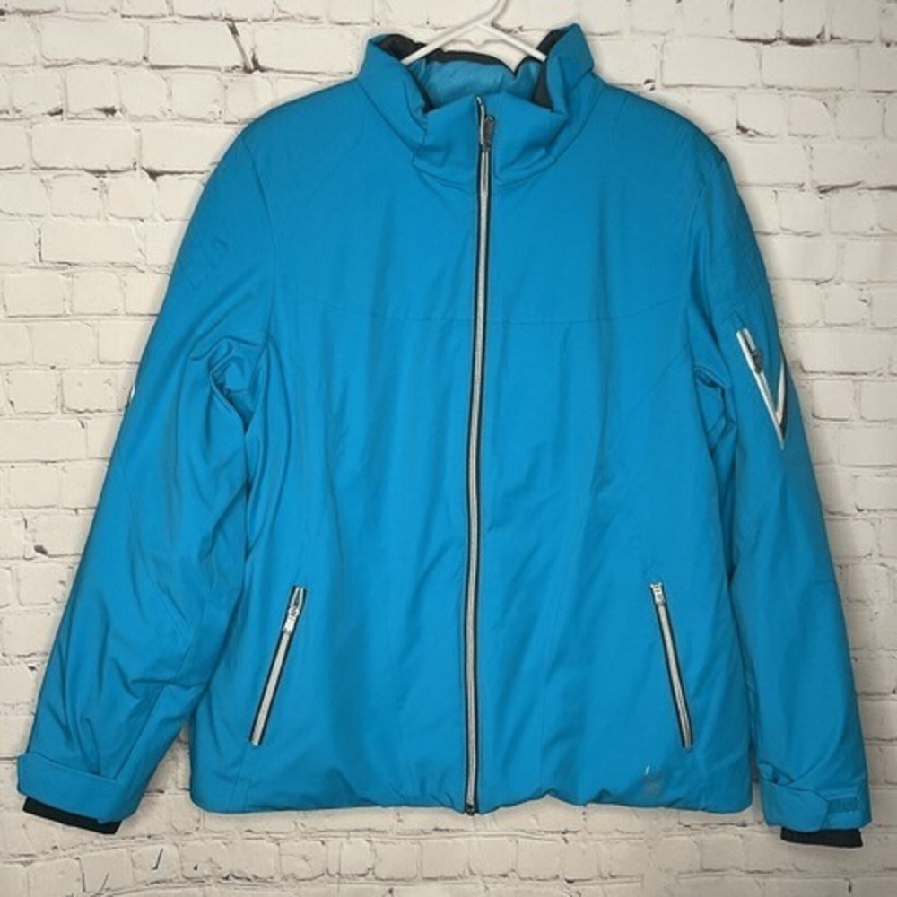 Spyder‎ Prevail Blue Thinsulate Full Zip Ski Snow Winter Jacket Women 18 China